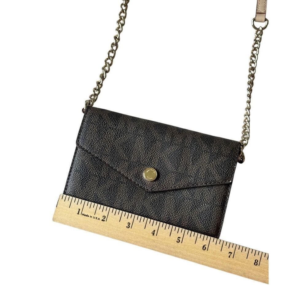 Michael Kors Jet Set Signature Crossbody Bag Convertible to Wallet Adjustable - Picture 4 of 12